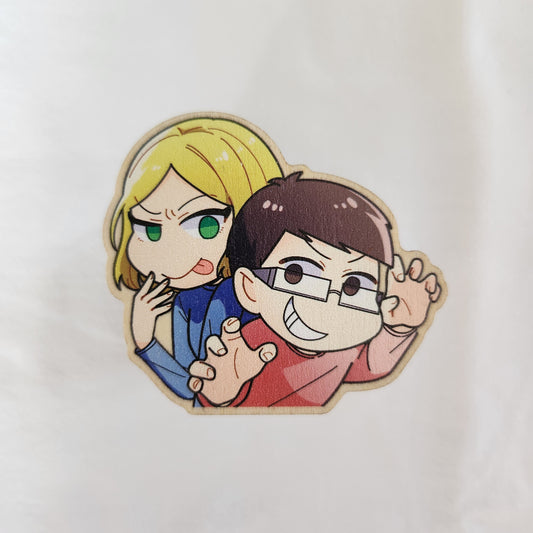 Pin's en bois